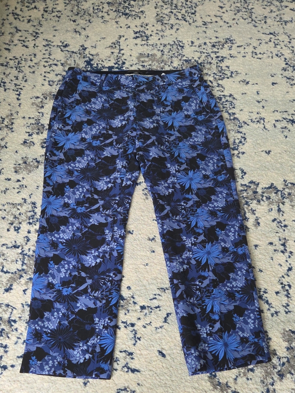 Banana Republic Blue Floral Chinos